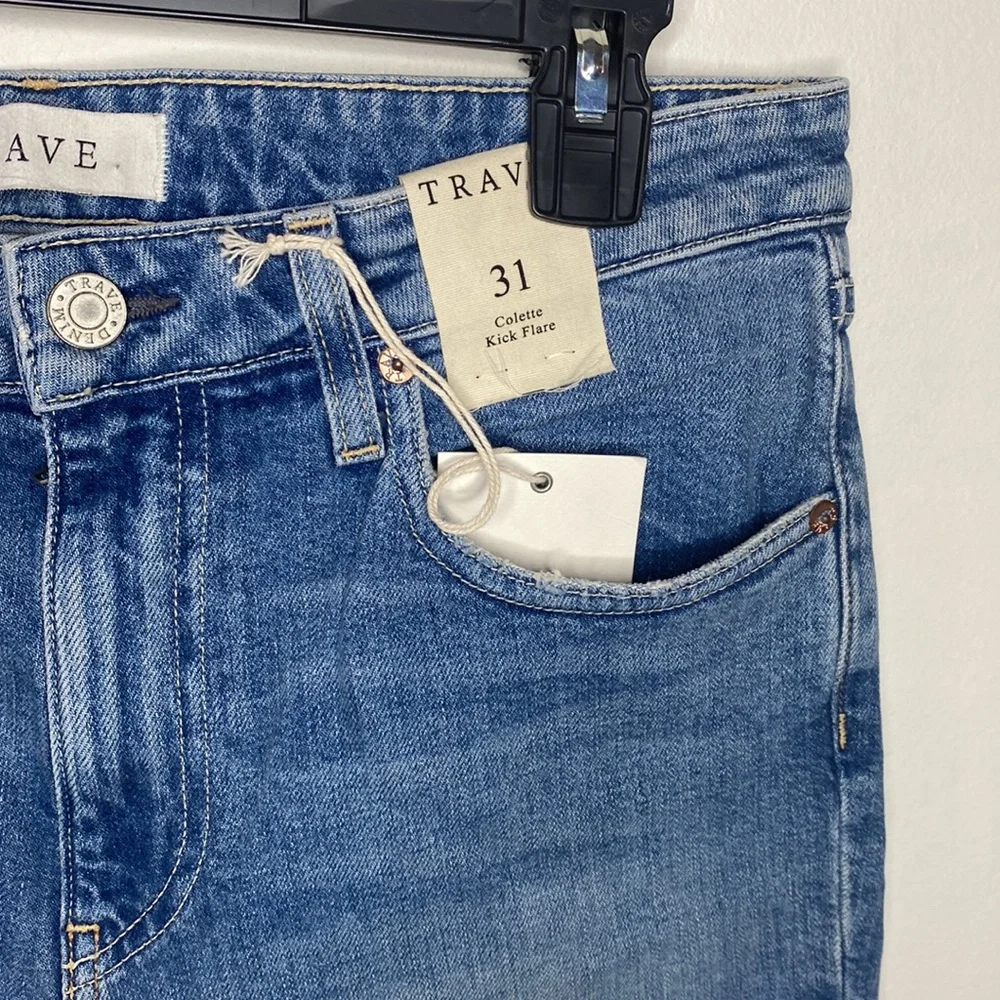 Trave Collette Kick Flare jeans in Seaside Blue size 31